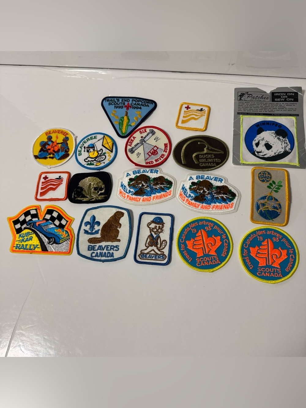 Vintage Scouts Canada & Beaver Scouts Kub Kar Patch Badge Crest Mixed Lot of 17